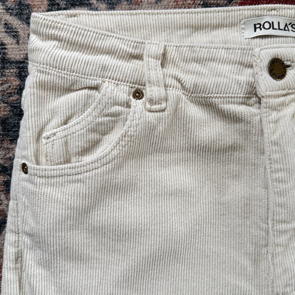 ROLLA’S Vanilla Corduroy Eastcoast Flare Size 28 - Picture 5 of 14
